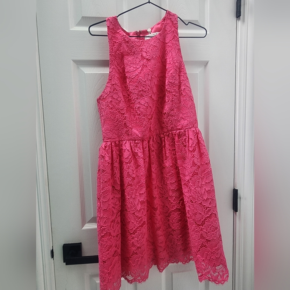 Trina Turk Pink Lace Dress